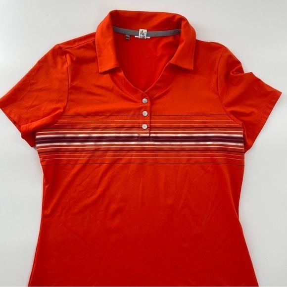 Under Armour Women's SS Orange Auburn Tigers Solid  Golf Polo Loose Heat Gear - Picture 2 of 10
